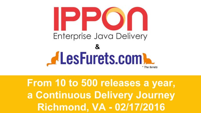 Continuous delivery journey at LesFurets.com