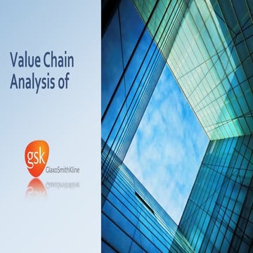 Value Chain Analysis of Glaxo Smith Kline