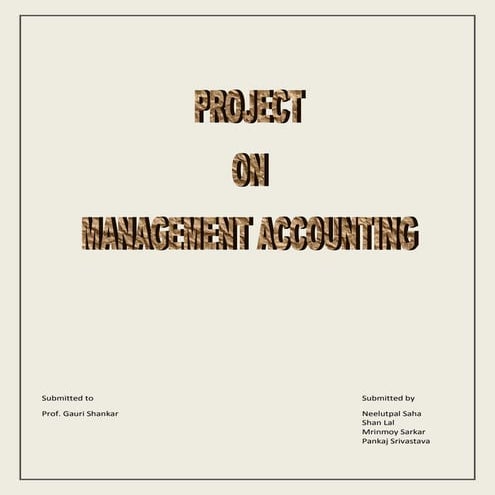 Management Accounting Project