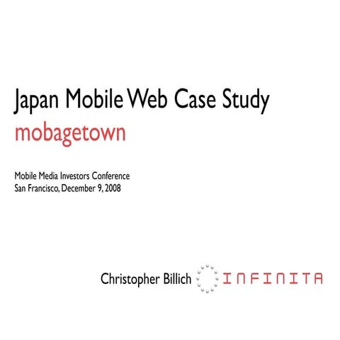 Japan Mobile Web Case Study: mobagetown