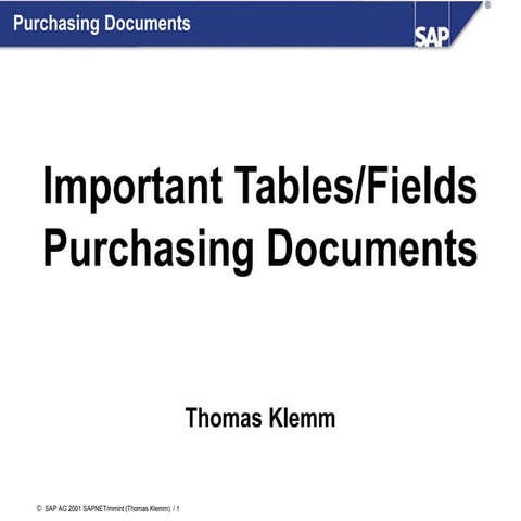 MM Important Tables in Purchasing.ppt