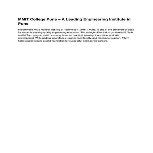 MMIT College Pune – A Leading Engineering Institute in Pune.pdf