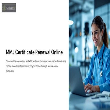 MMJ Certificate Renewal Online | CannabisMD TeleMed | PDF