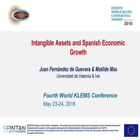 Intangible Assets and Spanish Economic Growth