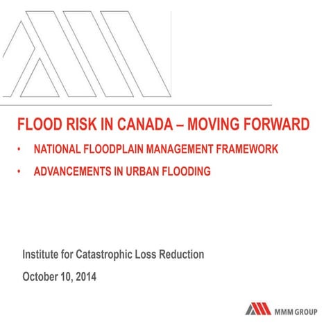ICLR Friday Forum: National floodplain mapping framework (Oct 10, 2014)