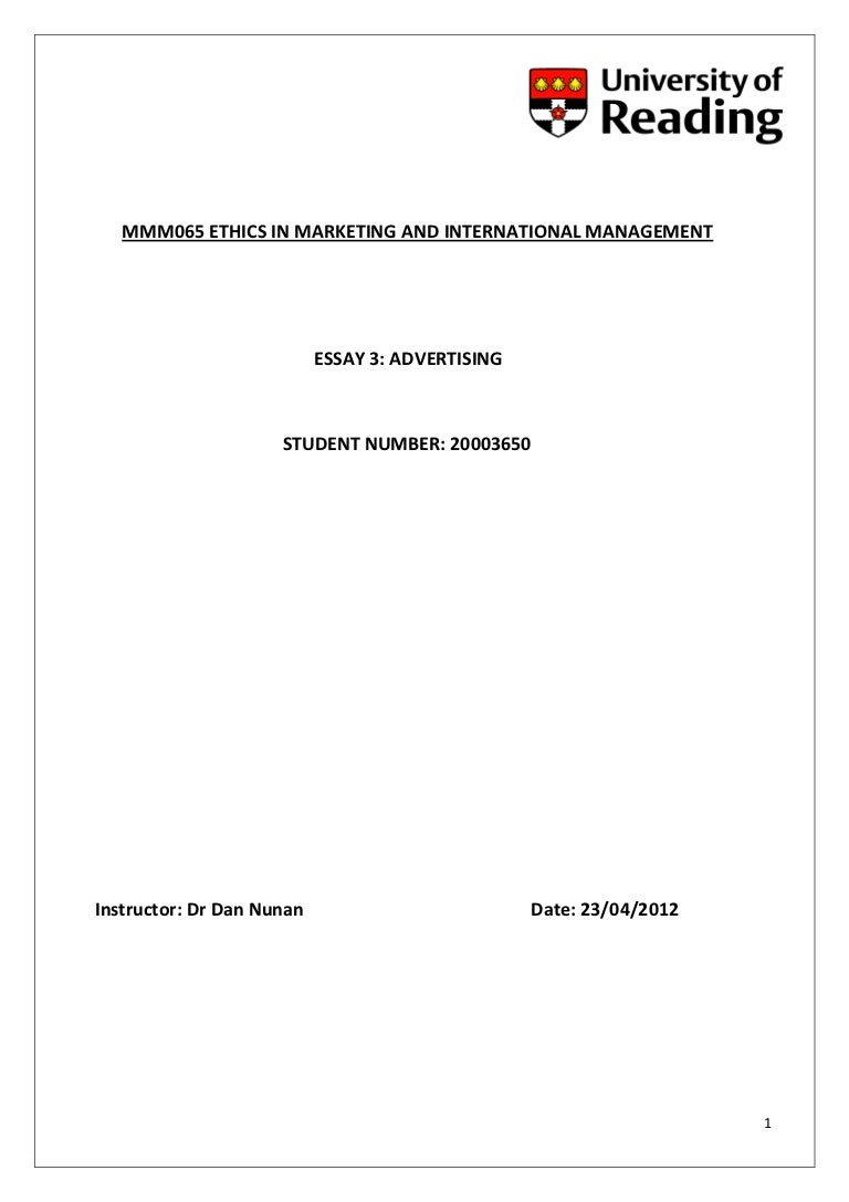 Business ethics essays