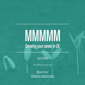 Growing your UX Career through community interactions