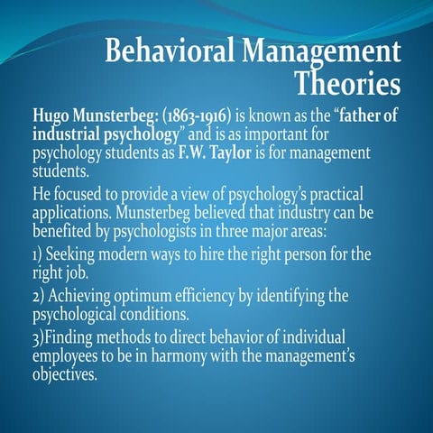 theories of managment