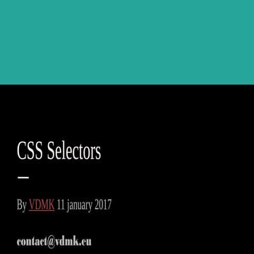 CSS memo | PPT