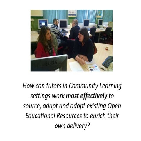 Derby Adult Tutors MMOER for #OER15 Conference