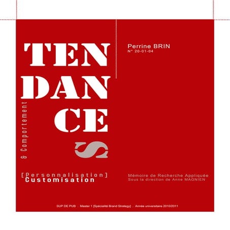 Mémoire - L’influence des programmes de customisation proposés par les marques