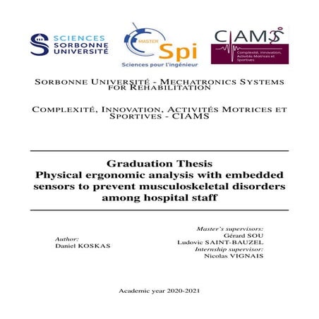 Graduation Thesis - Physical ergonomic analysis with embedded sensors to prev...