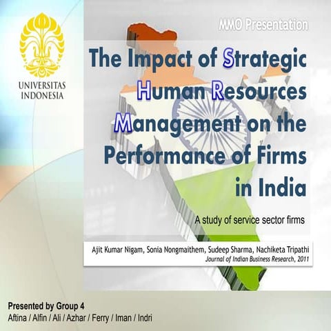 The Impact of Strategic Human Resources Management on the Performance ...