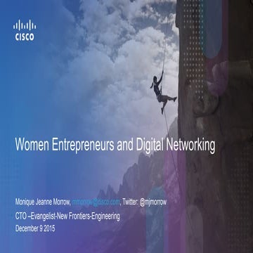 Women Entrepreneurs and Digital Networking