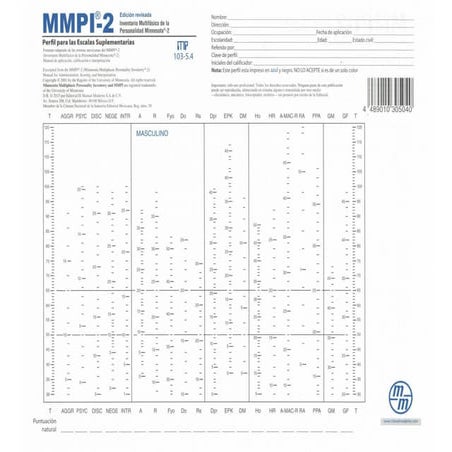 MMPI-2. Perfil para las Escalas Suplementarias.pdf