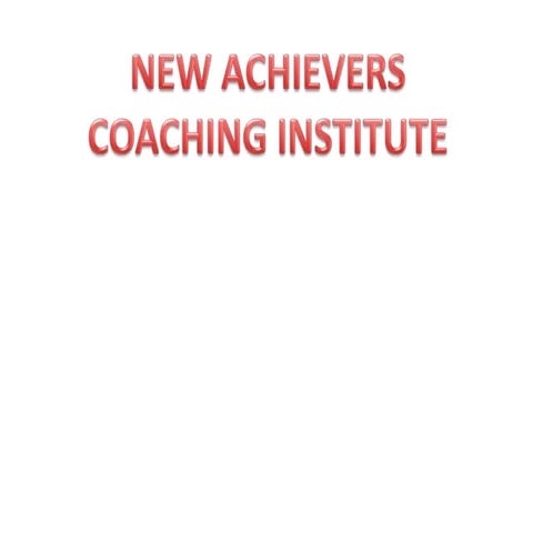 MmpptB Plan New Achiever's Coaching Institute