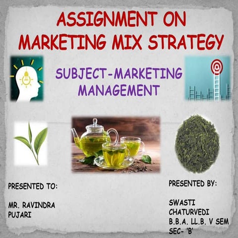 Marketing Mix Strategy on Green Tea 
