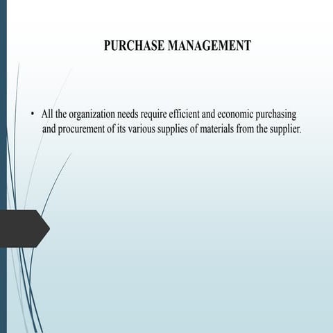 Purchase Management