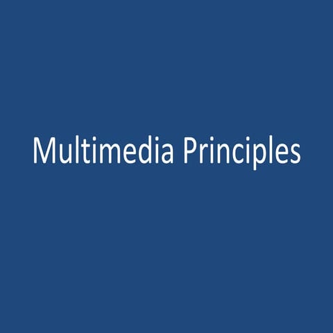 7 Multimedia Principles