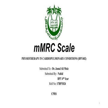 M mrc scale