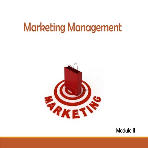 Marketing Management – Module II