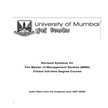 Mms[1] syllabus new