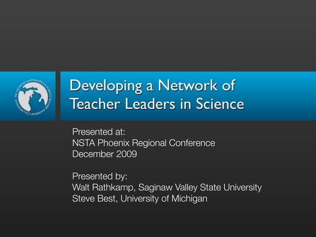 Developing Teacher Leaders in Science