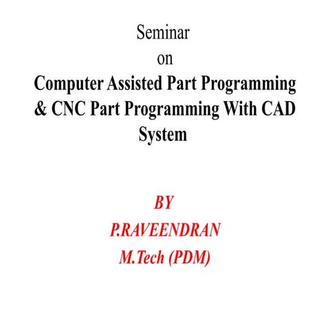 MMT final CNC part programming mechanical engineering | PPT