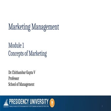 Introduction To Marketing | PPTX