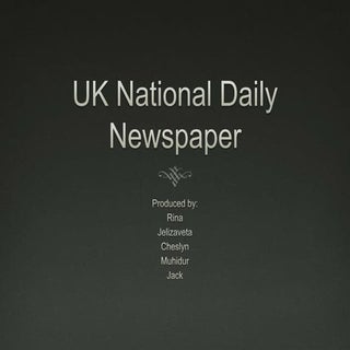 Newspaper industry analysis