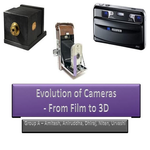 3D Cameras - Evolution (Films to 3D) and Road Ahead