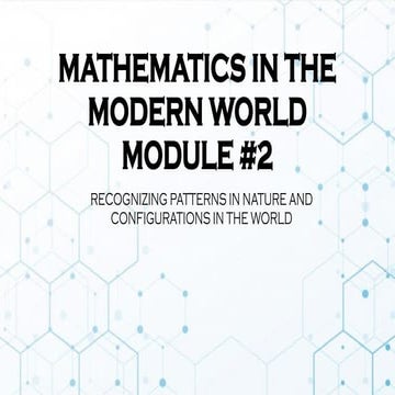MATHEMATICS IN THE MODERN WORLD Module 2.pptx