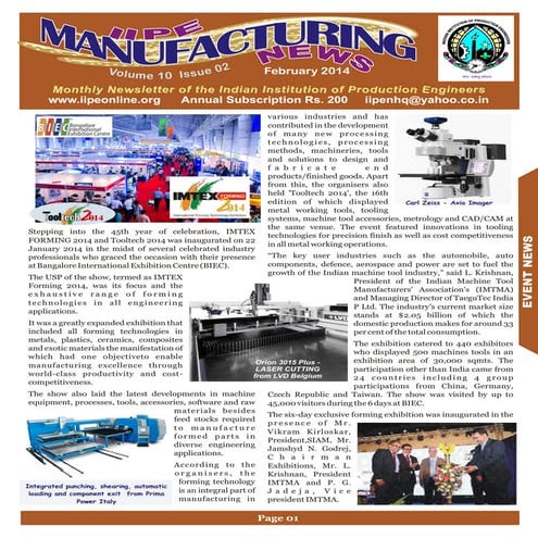 Manufacturing News 2014 Feb