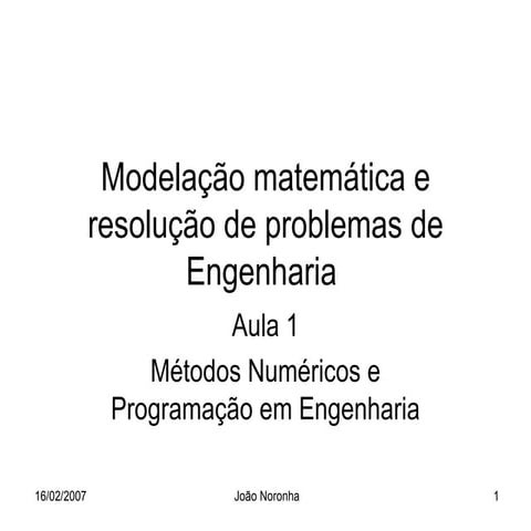 Mnae aula 1 introducao