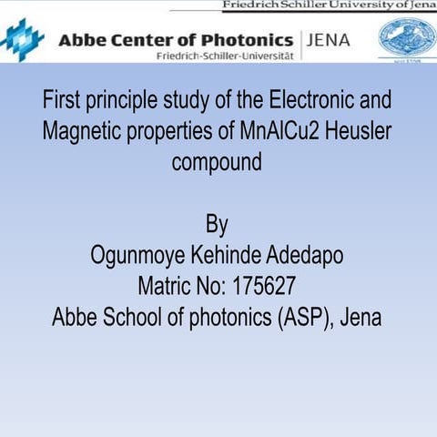 Mn alcu2 heusler compound