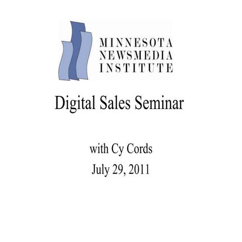 MNMI Digital Ad Sales Seminar