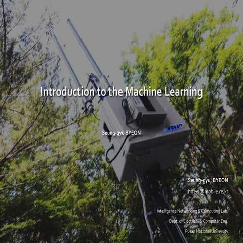 Mncs 16-09-4주-변승규-introduction to the machine learning