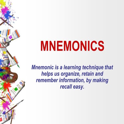 Mnemonics