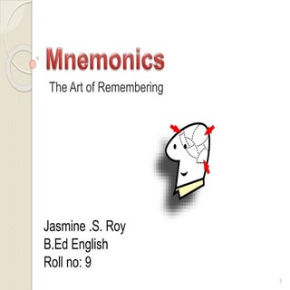 Mnemonics ppt