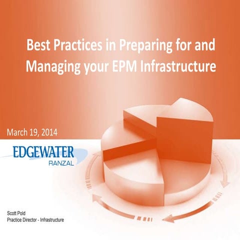 Best Practices in Preparing for and Managing your EPM Infrastructure
