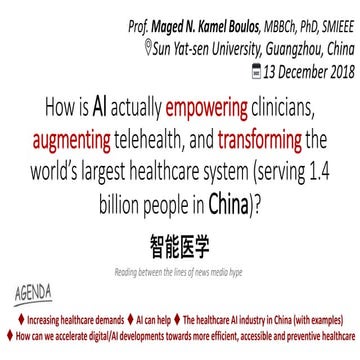 How is AI actually empowering clinicians, augmenting telehealth, and transfor...