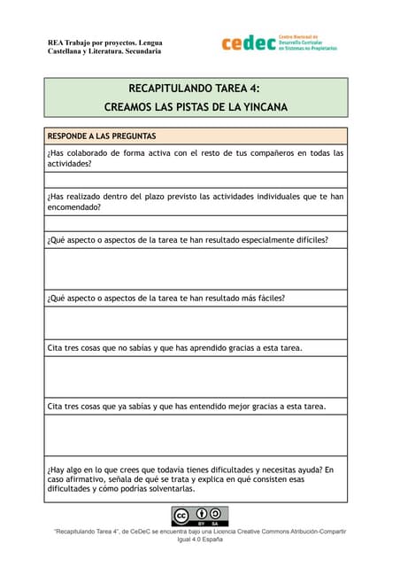 Plantilla Diario de aprendizaje "Cr...