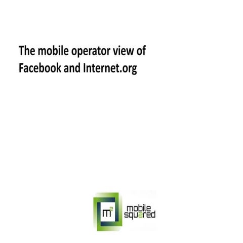 Mobile Operator view on Facebook's acquisition of WhatsApp