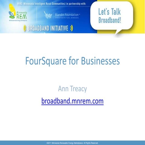 FourSquare for Businesses