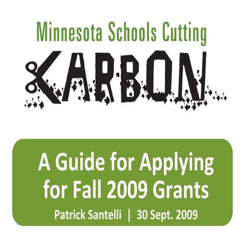 Minnesota Schools Cutting Carbon Grant Presentation