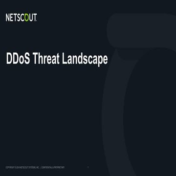 MNSEC 2018 - Evolving DDoS Threat Landscape