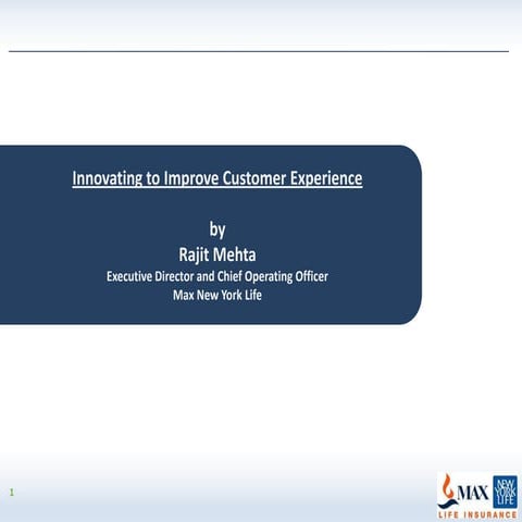 Innovation - The key to enhance Customer Experience 