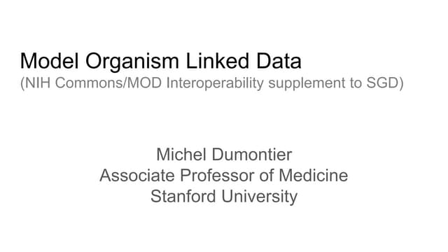 Model Organism Linked Data