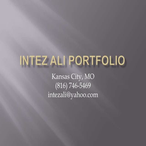 Mo 09 G3 Intez Ali Portfolio
