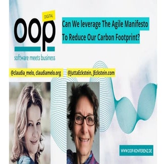 Can we leverage the Agile Manifesto to reduce our Carbon footprint?